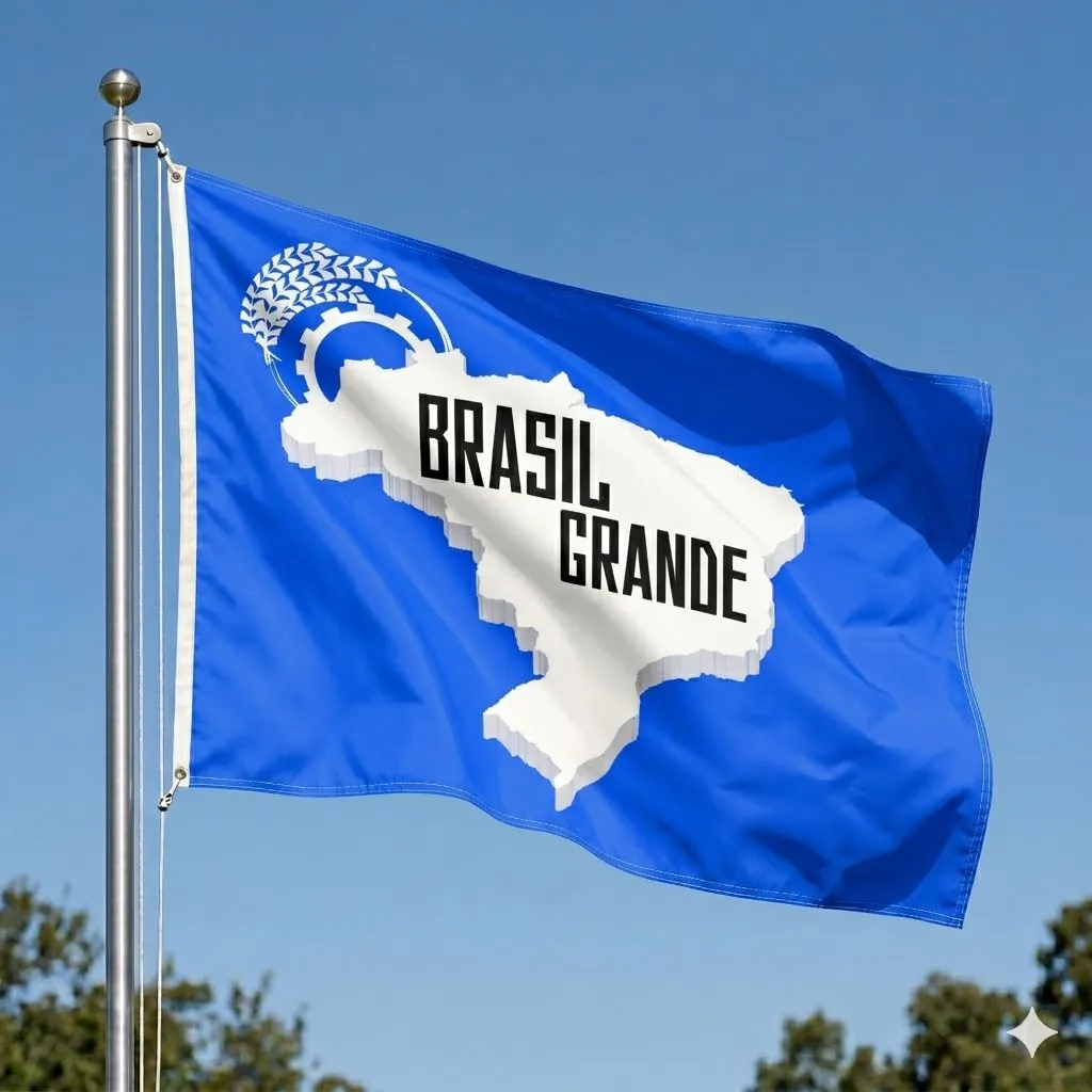 Bandeira do Brasil Grande 1,50 X 0,90 Azul